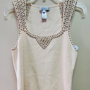 Nine West Brown Beaded Knit